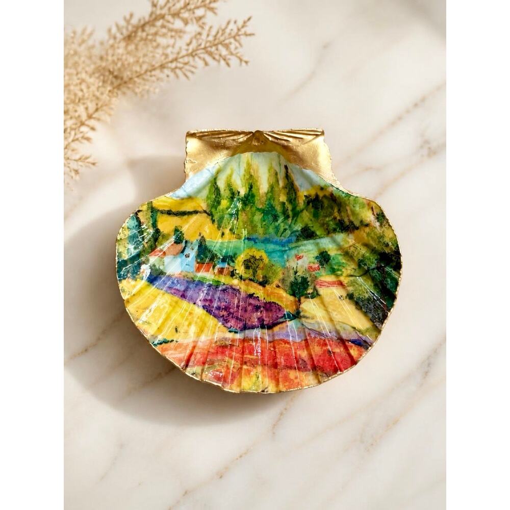 Italian Landscape Trinket Dish | Tuscan Countryside Jewelry Holder | Unique Gift